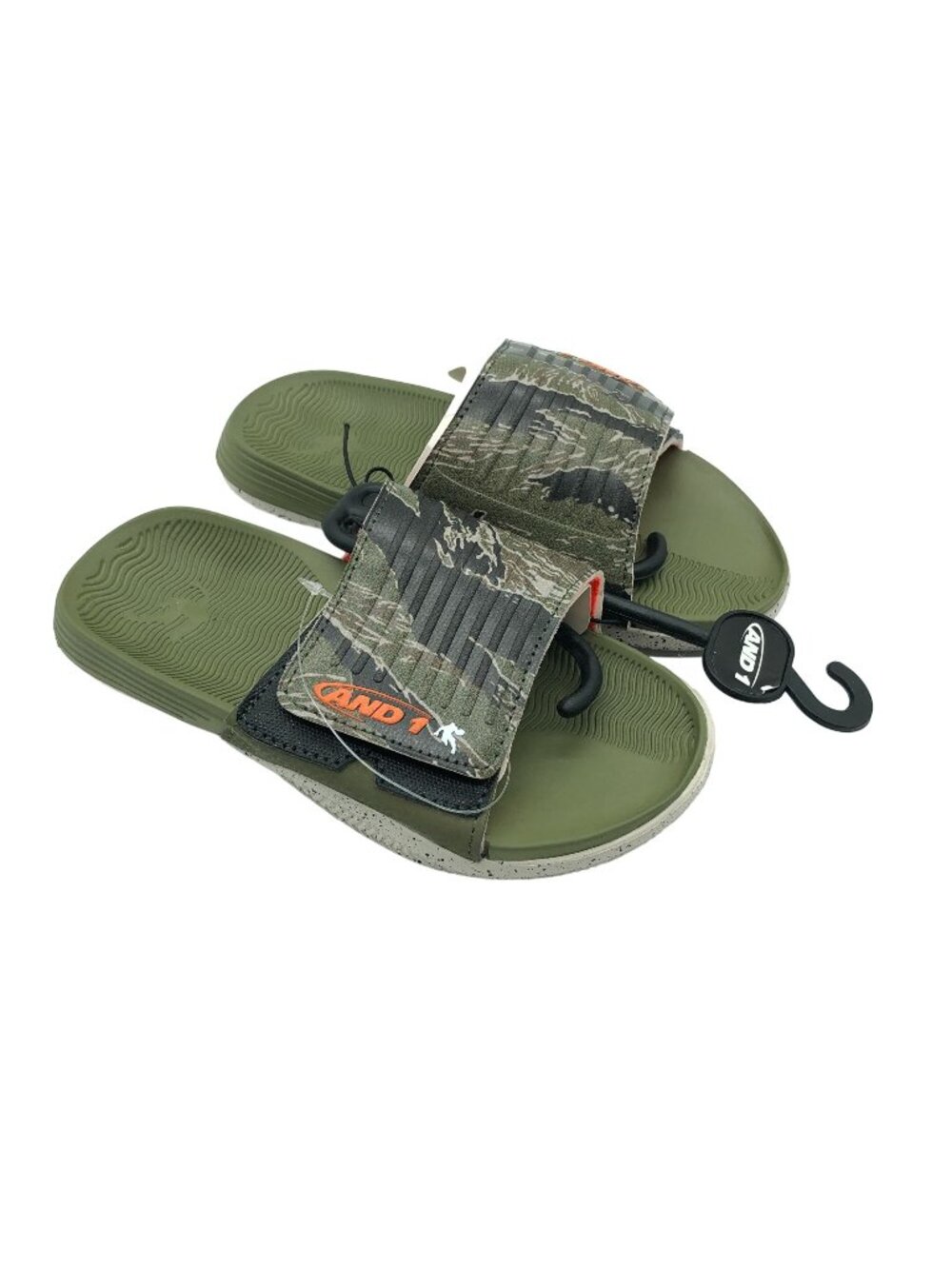 And1 Boys Nothin But Net Slide Sandals Camouflage Green 1